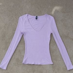 Windsor Lilac V-Neck/Long Sleeve (L)